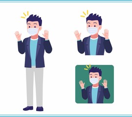 Young man in a jacket