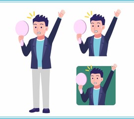 Young man in a jacket