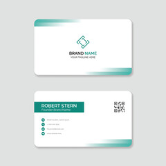 Clean business card design template
