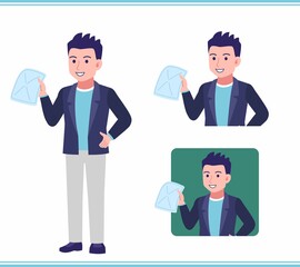 Young man in a jacket