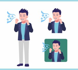 Young man in a jacket