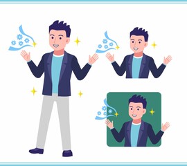 Young man in a jacket