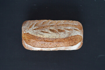 Baking homemade sesame bread is aromatic.
