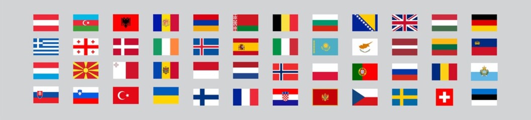 Naklejka premium flags of the world