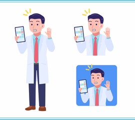 Young man in a lab coat