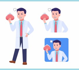 Young man in a lab coat