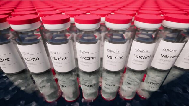 Vials vaccines row Biochemistry pharmaceutical medicine science Scientific laboratory 4k