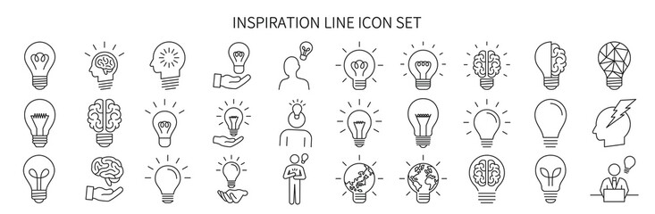Various icon sets for inspiration - obrazy, fototapety, plakaty