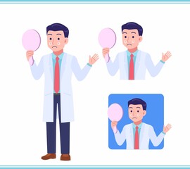 Young man in a lab coat