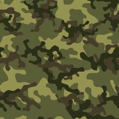 Army camo texture repeat print vector textile background.