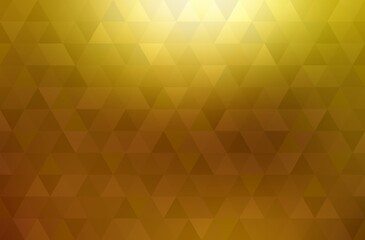 Polished golden triangular mosaic background abstract simple illustration.