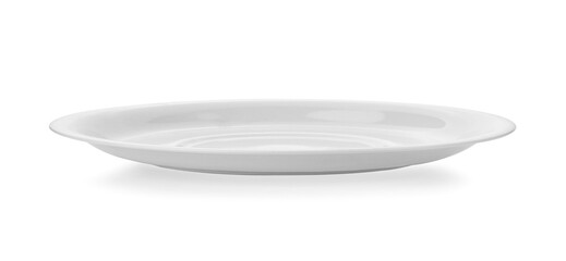 white plate isolated on white background