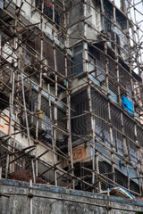Brown concrete buildings under construction