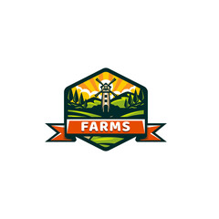 farm 24 Logo Template