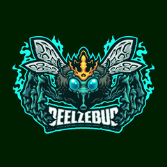 Obraz premium beelzebub Mascot logo template