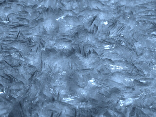 Beautiful, colored ice crystals