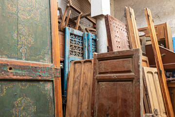 Vintage wooden doors