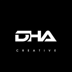 Obraz premium DHA Letter Initial Logo Design Template Vector Illustration 