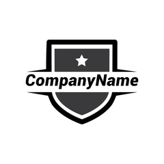 Technology protection shield sman logo icon vector template.