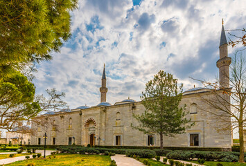 Fototapeta na wymiar Beyazid Mosque view in Edirne City of Turkey