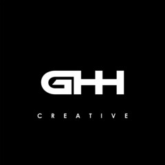 Obraz premium GHH Letter Initial Logo Design Template Vector Illustration 