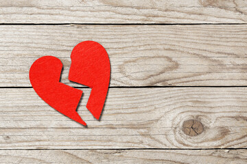 broken love heart