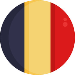 Fototapeta premium National Flag Icon. Vector. Illustration.