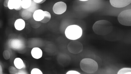 Black and white bokeh background