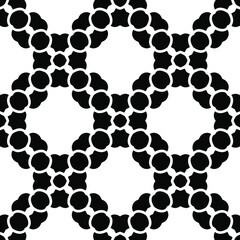 Black and white texture. Abstract seamless geometric pattern.
