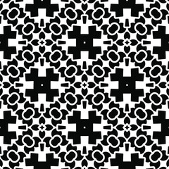 Black and white texture. Abstract seamless geometric pattern.