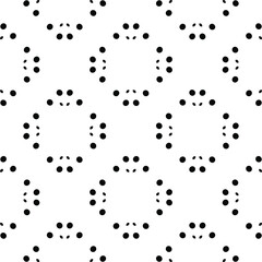 Black and white texture. Abstract seamless geometric pattern.