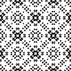 Black and white texture. Abstract seamless geometric pattern.