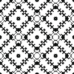 Black and white texture. Abstract seamless geometric pattern.