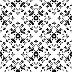 Black and white texture. Abstract seamless geometric pattern.