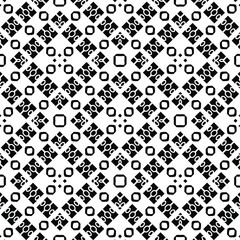 Black and white texture. Abstract seamless geometric pattern.