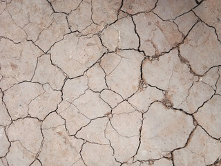 The ground has cracks in the top view for the background