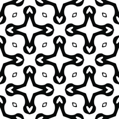 Black and white texture. Abstract seamless geometric pattern.
