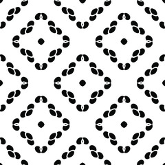 Black and white texture. Abstract seamless geometric pattern.
