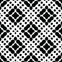 Black and white texture. Abstract seamless geometric pattern.
