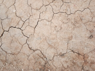 The ground has cracks in the top view for the background