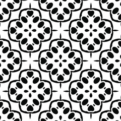 Black and white texture. Abstract seamless geometric pattern.
