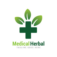 Medical leaf earth nature save logo icon vector template.