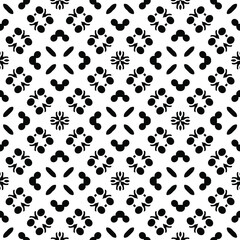 Black and white texture. Abstract seamless geometric pattern.
