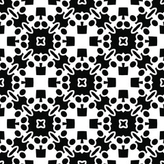 Black and white texture. Abstract seamless geometric pattern.
