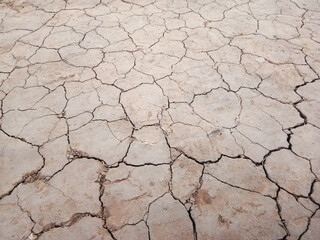 The ground has cracks in the top view for the background