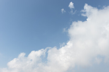 tranquil blue sky with cloud