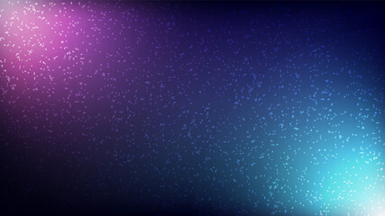 Vector abstract blue background with rays, stars and gradients. Space galaxy modern wallpaper.