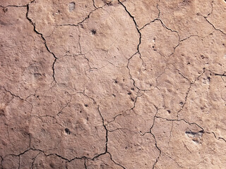 The ground has cracks in the top view for the background