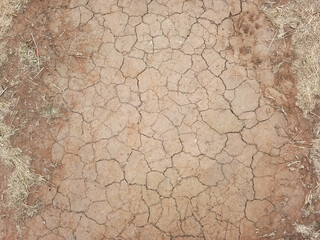 The ground has cracks in the top view for the background