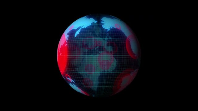 world map corona virus pandemic animation